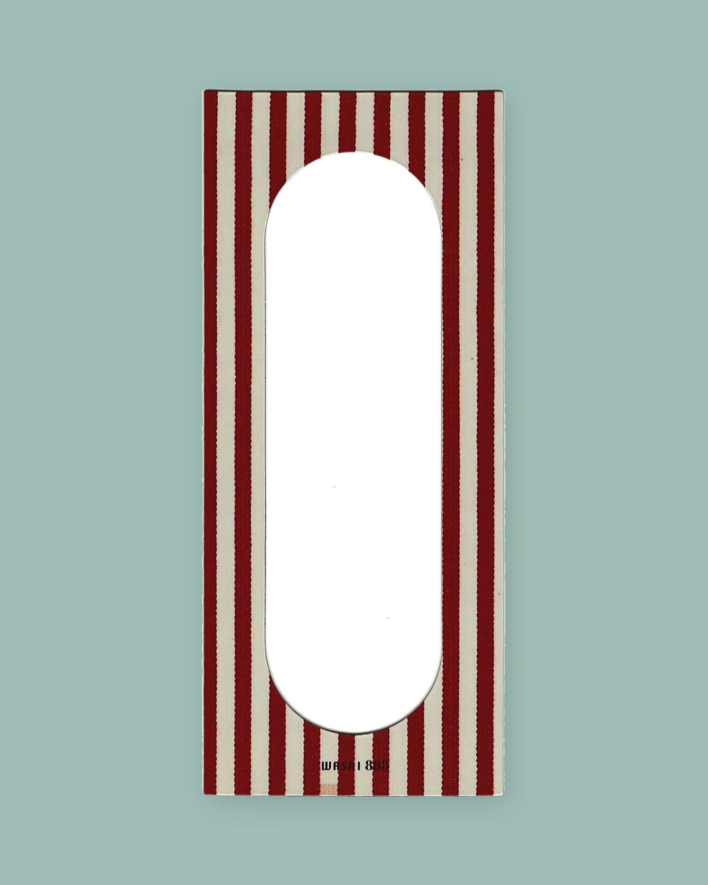 Burgundy Circus Stripe Magnetic Photobooth Frame