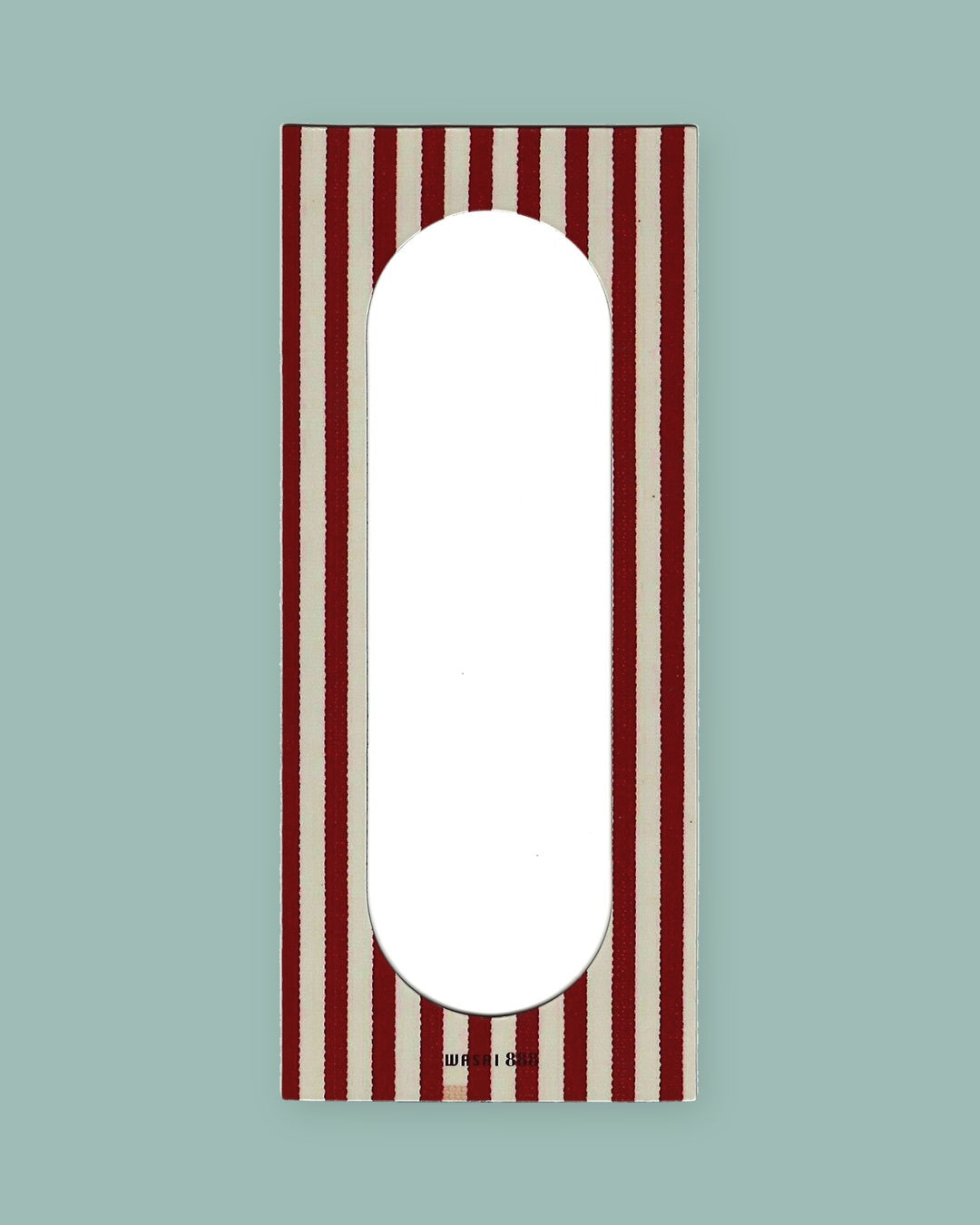 Burgundy Circus Stripe Magnetic Photobooth Frame